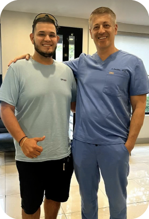 Weight loss transformation result